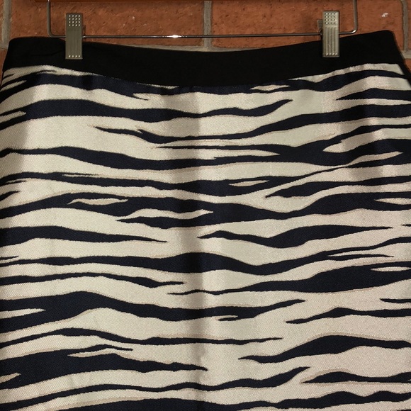 🦓ANN TAYLOR🦓ZEBRA JACQUARD PENCIL SHIRT🦓 - Picture 6 of 11